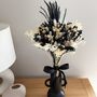 Black And White Dried Flower Bridesmaid Bouquet, thumbnail 2 of 5