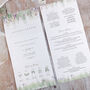 Whimsical Spring Concertina Wedding Invitations, thumbnail 3 of 6