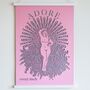 Empowering 'Adore Every Inch' Pink Papercut Wall Art, thumbnail 3 of 9
