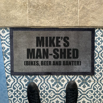 Personalised ‘Man Shed’ Internal Doormat, 4 of 4