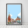 The Broadway, Crouch End Illustration Print, thumbnail 1 of 2