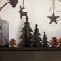 Set Of Three Hessian Christmas Trees, thumbnail 1 of 4