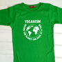 Personalised Vegan Save The World T Shirt, thumbnail 1 of 9
