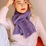 Wool Embroidered Hearts Scarf, thumbnail 1 of 12