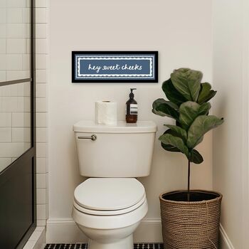 Hey Sweet Cheeks Bathroom Print, 5 of 9
