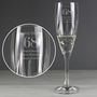 Engraved Cut Crystal Age Champagne Flute In Gift Box, thumbnail 2 of 4