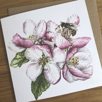 Just Bees! Botanical Floral Art Card Gift Set, 5 of 5