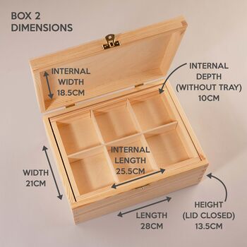 Personalised Birth Flower Memory Box Birthday Gift For Gran, 12 of 12