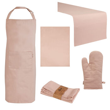 Blush Pink Cotton Kitchen Accessories, 2 of 2