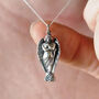 Guardian Angel Necklace In Sterling Silver, thumbnail 1 of 8