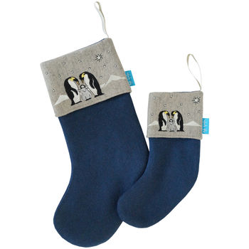 Penguins And Chick Christmas Stocking, 2 of 4