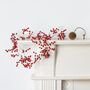 Red Wooden Berry Garland | 185cm Long, thumbnail 1 of 4