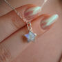 Rainbow Moonstone Star Pendant, thumbnail 4 of 11