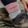 Personalised Women's Wool Walking Boot Socks, thumbnail 1 of 4