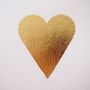 Handmade Gold Leaf Heart Valentines Love Card, thumbnail 5 of 7