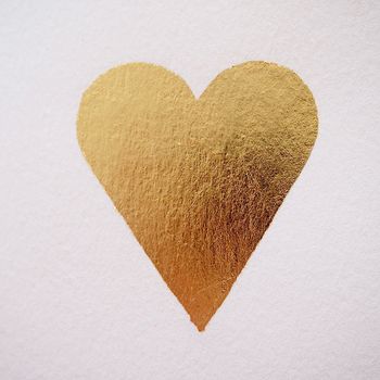 Handmade Gold Leaf Heart Valentines Love Card, 5 of 7