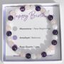 Happy Birthday Crystal Gemstone Bracelet Gift For Her, thumbnail 1 of 7