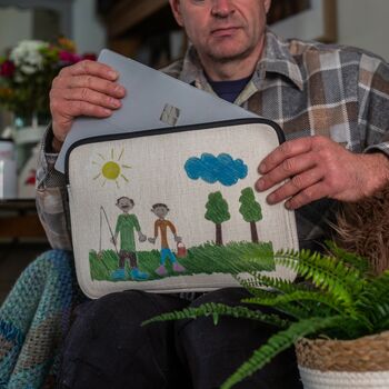 Personalised Child's Drawing Laptop Sleeve, 3 of 4