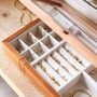 Glass Top Wooden Jewellery Box, thumbnail 7 of 11
