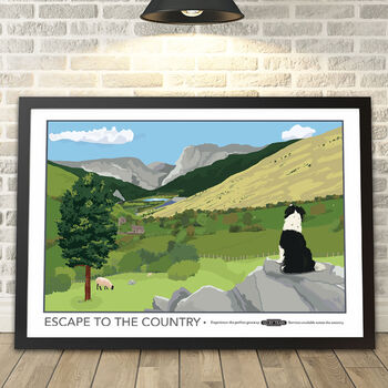 Escape To The Country Travel Print, 2 of 6