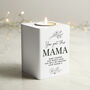 Personalised Floral White Wooden Tea Light Holder, thumbnail 4 of 4