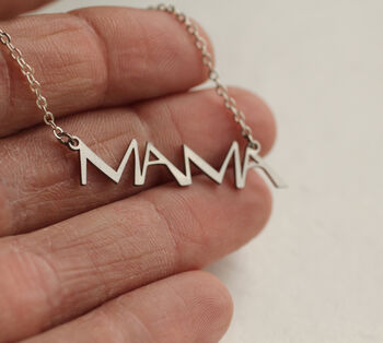 Gold Mama Mothers Pendant Necklace, 5 of 8