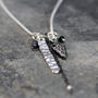Modern Diamond And Mixed Metal Necklace, thumbnail 6 of 11