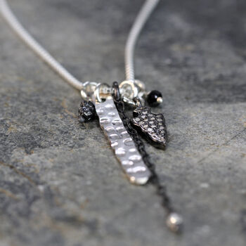 Modern Diamond And Mixed Metal Necklace, 6 of 11