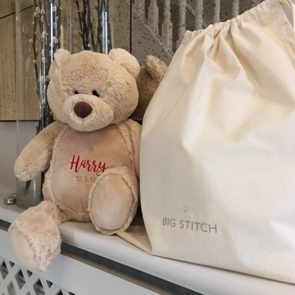 personalised stitch teddy