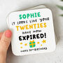 Personalised 30th Birthday Mug 'Twenties Expired', thumbnail 2 of 2