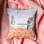 Personalised Children's Bunny Reading Cushion Cover, thumbnail 2 of 4