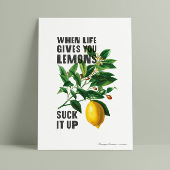 'When Life Gives You Lemons' Personalised Print, 4 of 5