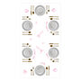 Strawberries And Champagne Tablecloth Sticker Pack, thumbnail 2 of 2