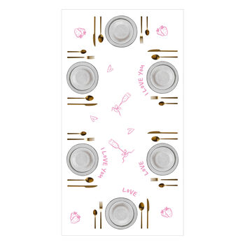 Strawberries And Champagne Tablecloth Sticker Pack, 2 of 2