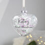 Personalised First Christmas Filled Bauble Decoration, thumbnail 1 of 7