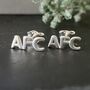 Arsenal Afc Sterling Silver Earlets, thumbnail 2 of 4