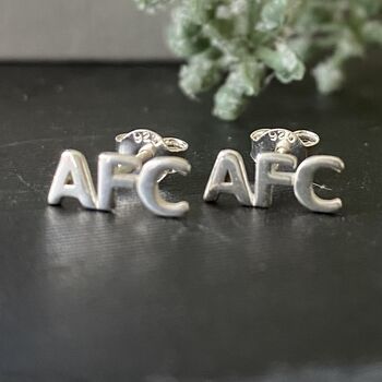 Arsenal Afc Sterling Silver Earlets, 2 of 4