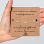 Loss Of Husband Gift With A Gold Plated Or Silver Plated Star Bracelet And Card, thumbnail 4 of 4