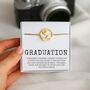 Graduation Bracelet Gift For Her World Map Charm, thumbnail 9 of 10