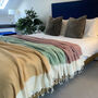 Cotton Throw Blanket, Wedding Anniversary Gift, thumbnail 3 of 11