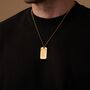 Engraved Tag Pendant Necklace For Men And Women, thumbnail 3 of 12