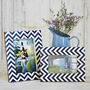 Handmade Chevron Patterned Photo Frame, thumbnail 6 of 7