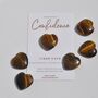 Tiger's Eye Pocket Heart Gift For Confidence And Courage, thumbnail 2 of 4