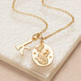 Silver Or Gold Plated Capricorn Zodiac Necklace, thumbnail 3 of 10