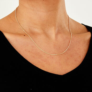 Solid 9ct Yellow Gold Medium Curb Chain Necklace, 3 of 3