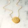 Cute As A Button Gold Necklace, thumbnail 3 of 11