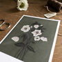 Hand Illustrated ‘Flowers By Post’ Postcard Set, thumbnail 5 of 7