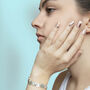 Organic Nugget Sterling Silver Bracelet, thumbnail 12 of 12