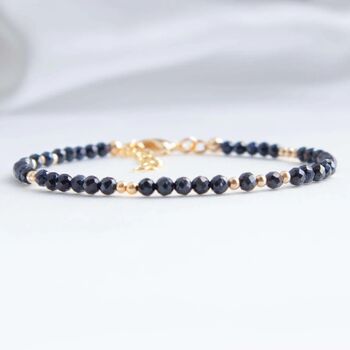 Skinny Dark Sapphire Bracelet, 6 of 9