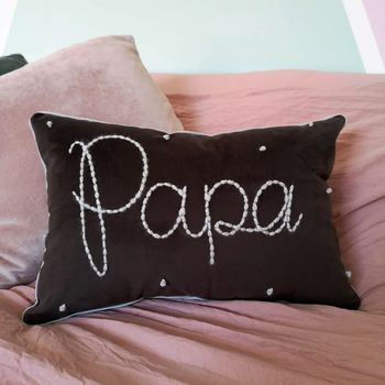 Personalised Grandparent Embroidered Cushion, 3 of 8